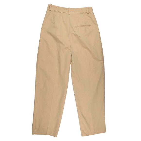 Mango MNG Pleated Beige Classic High Trousers – Pants Size US 4 - Picture 2 of 10